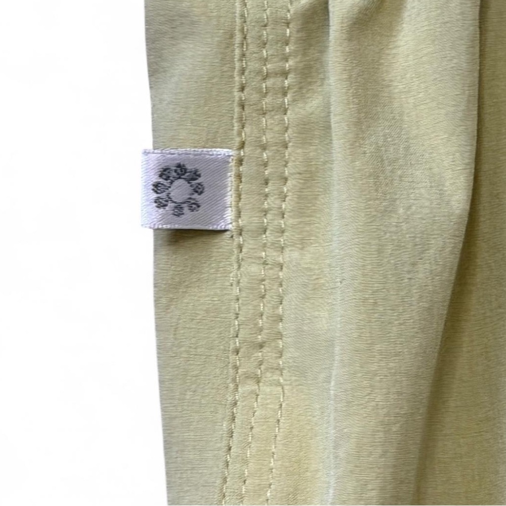 Vintage Zenergy by Chico's Lime Green Wide Leg Cropped Pants,‎ Chico's Size 3 - Picture 6 of 11